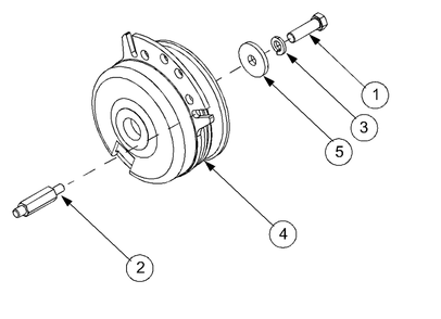 Pto Clutch Diagram and Parts List for GT2186-44 13A298L710-13A298L712 Cub Cadet Lawn Tractor